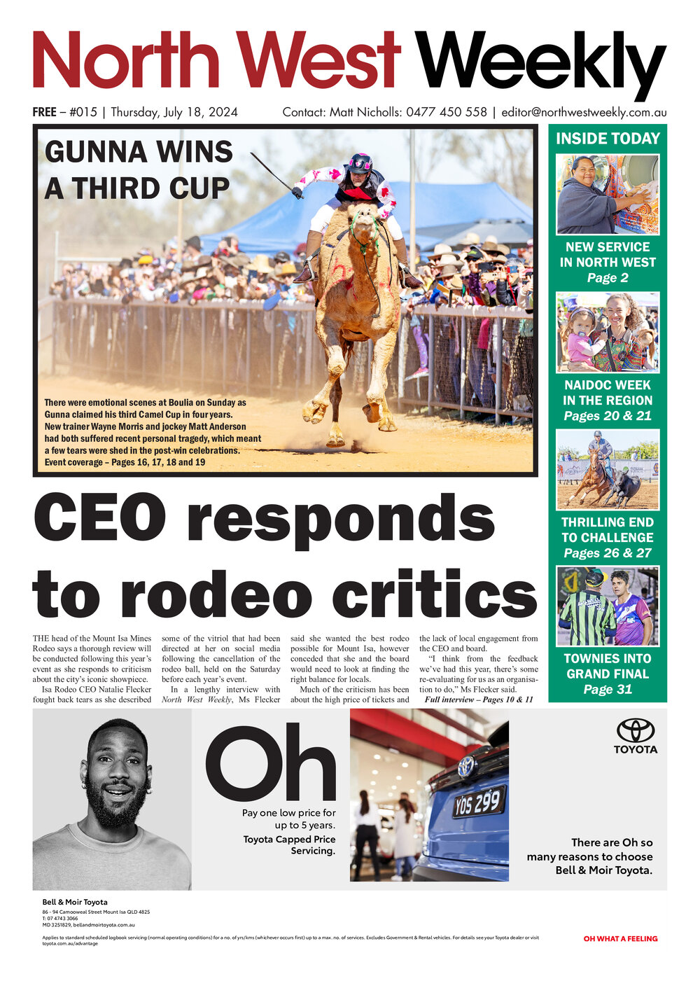 North West Weekly, Issue 015, 18 July 2024