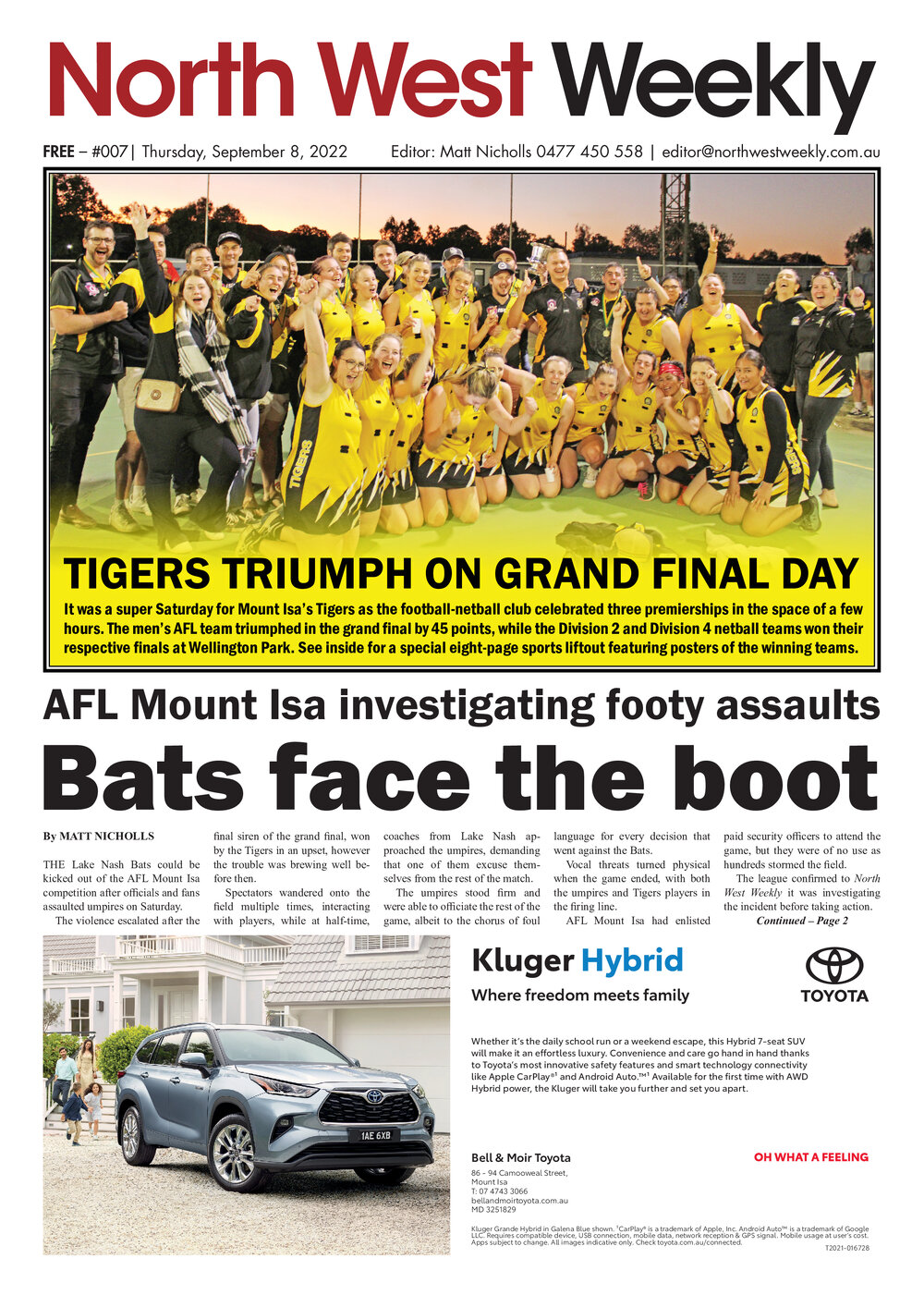 North West Weekly, Issue 007, 8 September 2022