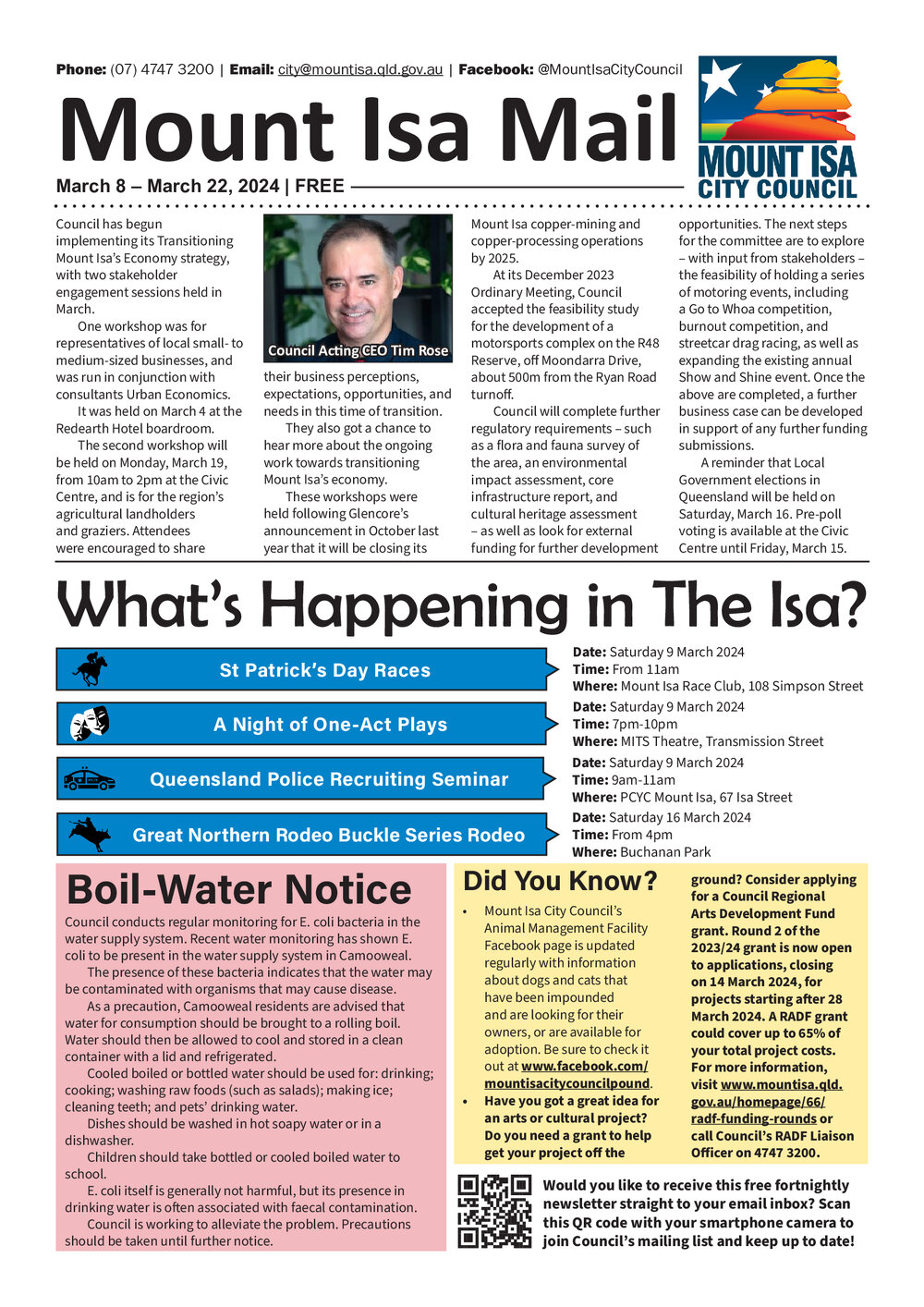 Mount Isa Mail, 8 March 2024