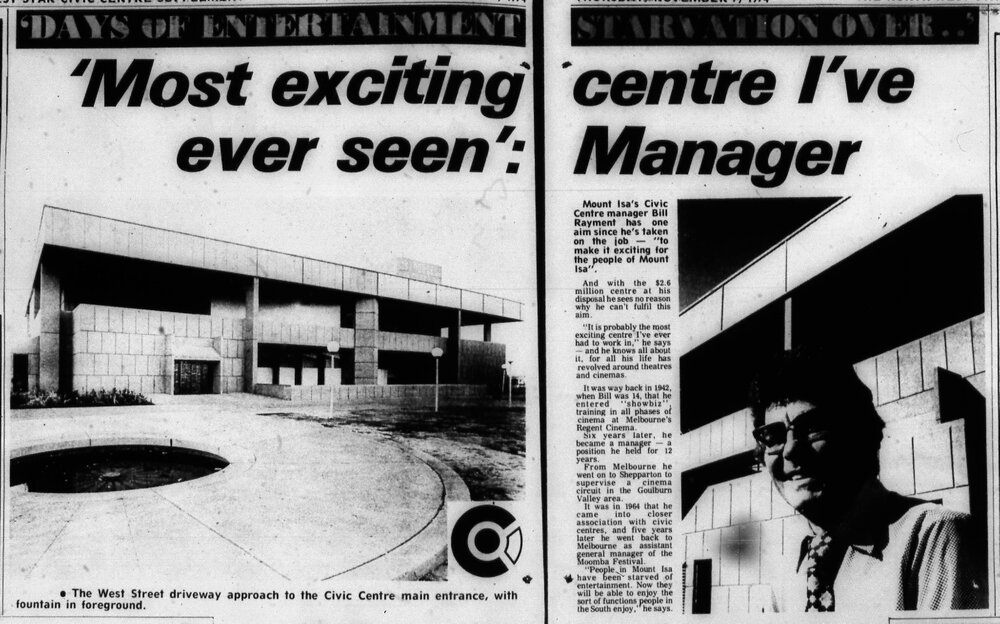 'Most exciting centre I've ever seen': manager, November 1974