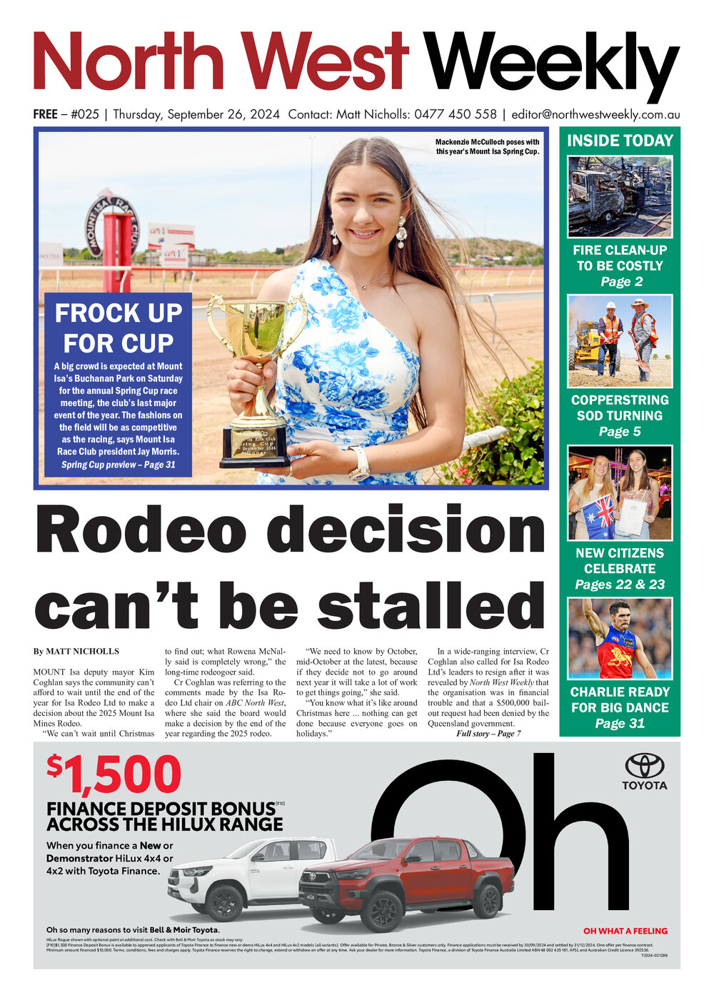 North West Weekly, Issue 025, 26 September 2024