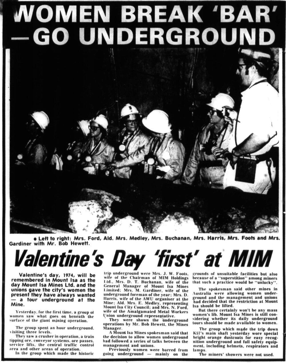 Women break 'bar' - go underground, February 1974