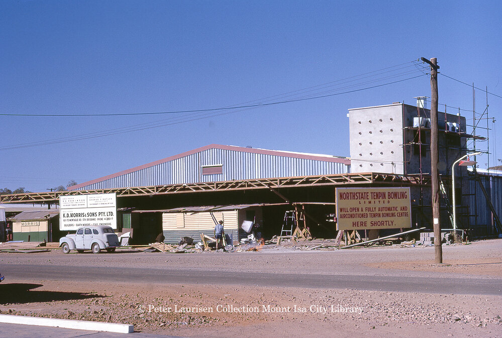 Mount Isa Bowl under construction, Mornington, July 1962
