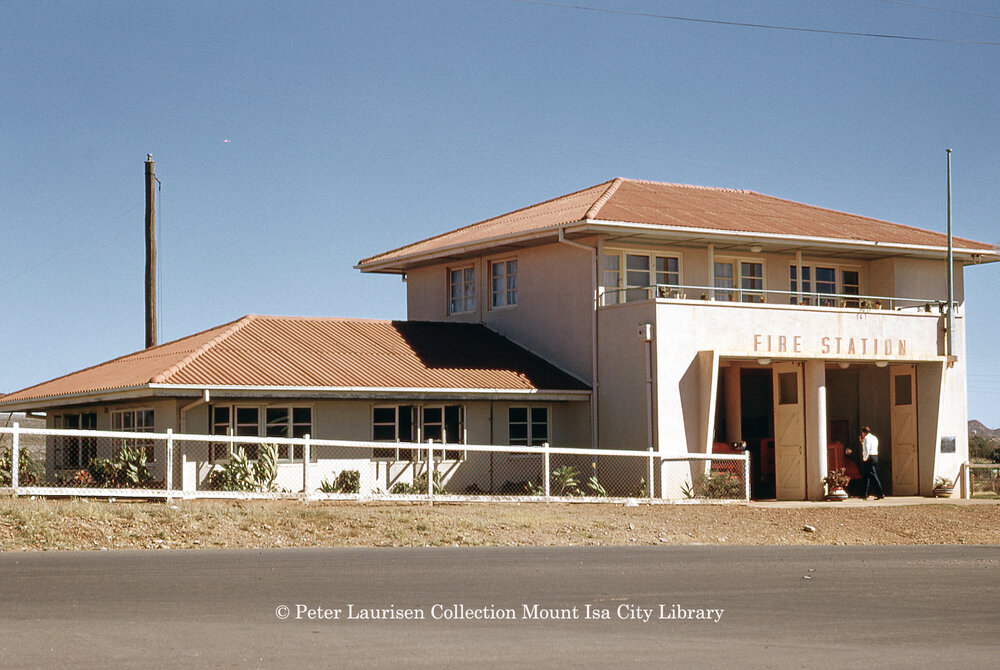 Mount Isa Fire Station, Mount Isa City, April 1962
