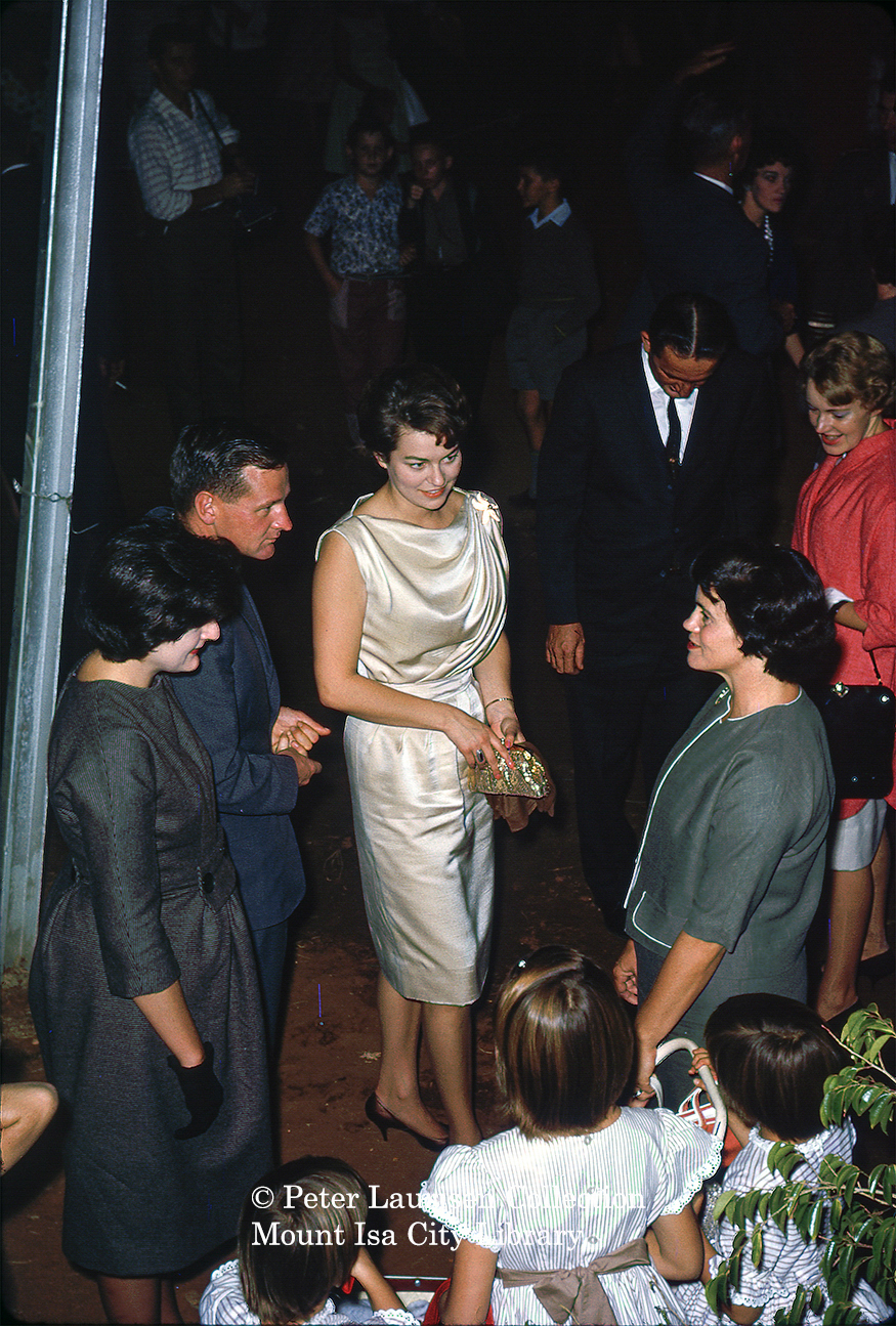 Miss Australia Tricia Reschke, Mount Isa Exhibition, Spear Creek, May 1963