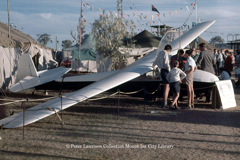 Glider, Mount Isa Industrial Fair, Spear Creek, June 1962