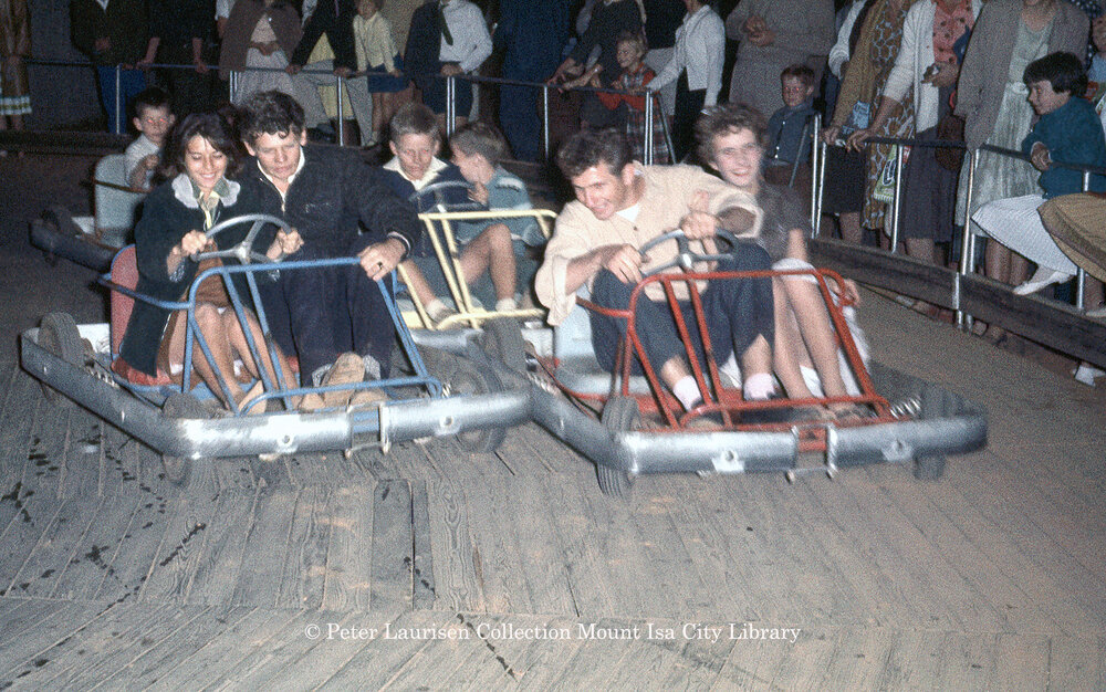 Gokarts, Mount Isa Industrial Fair, Spear Creek, June 1962