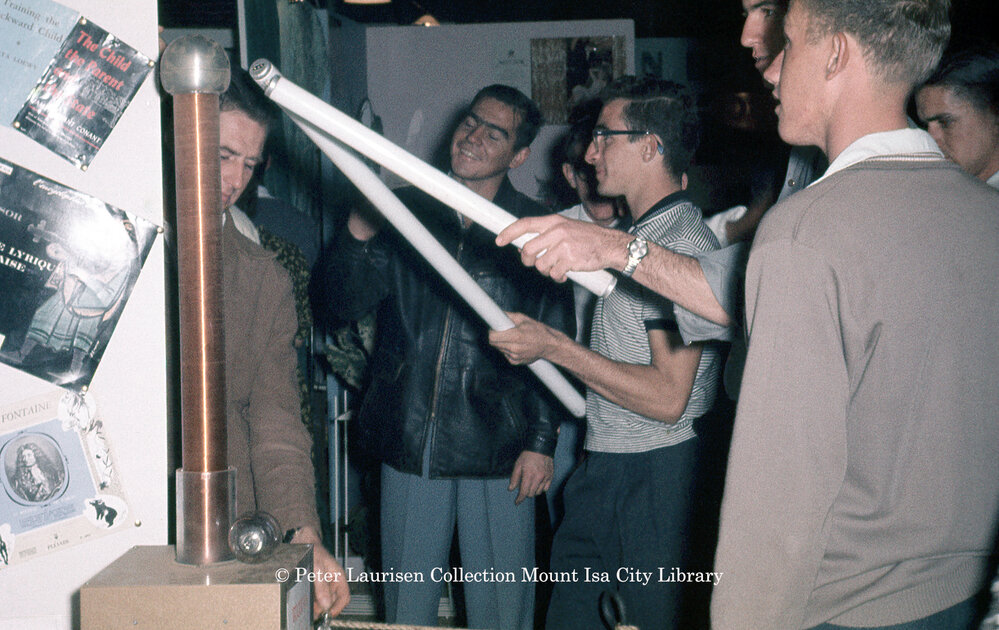 Van der Graaf generator, Mount Isa Industrial Fair, Spear Creek, June 1962