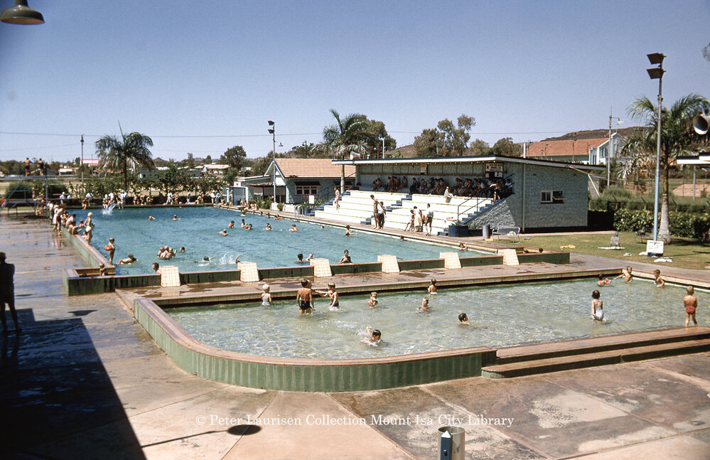 Mount Isa Memorial Swimming Pool, Parkside, February 1959