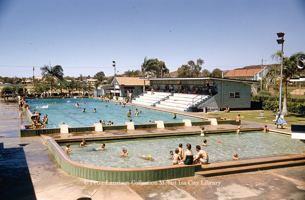 Mount Isa Memorial Swimming Pool, Parkside, July 1956