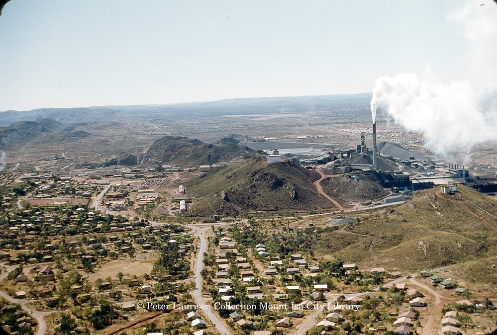 Mineside and Mill Hill, Mount Isa Mines, June 1956