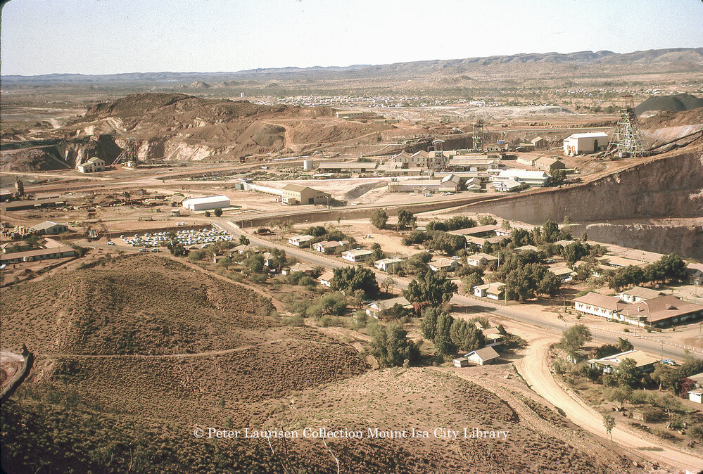 Black Rock Open Cut access road bridge, Mount Isa Mines, July 1963