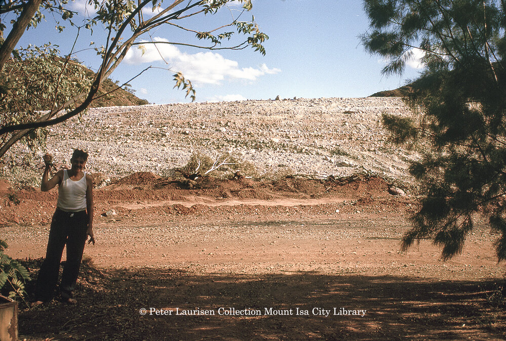 Black Rock Open Cut low grade stockpile, Mount Isa Mines, June 1963