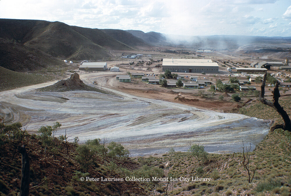 Black Rock Open Cut low grade stockpile, Mount Isa Mines, May 1963