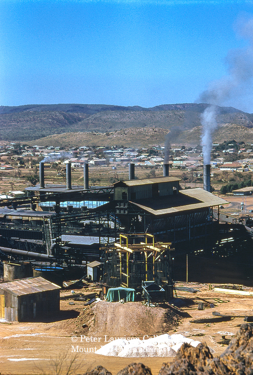 Copper Stack under construction, Mount Isa Mines, c.1959