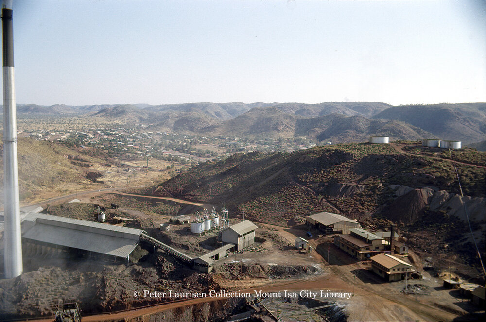 Copper Stack Patio, Assay Laboratory, Time Gate, and Filter Plant, September 1953