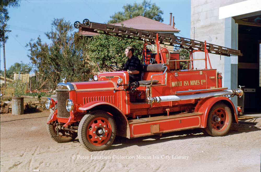 Mount Isa Mines fire engine, August 1951