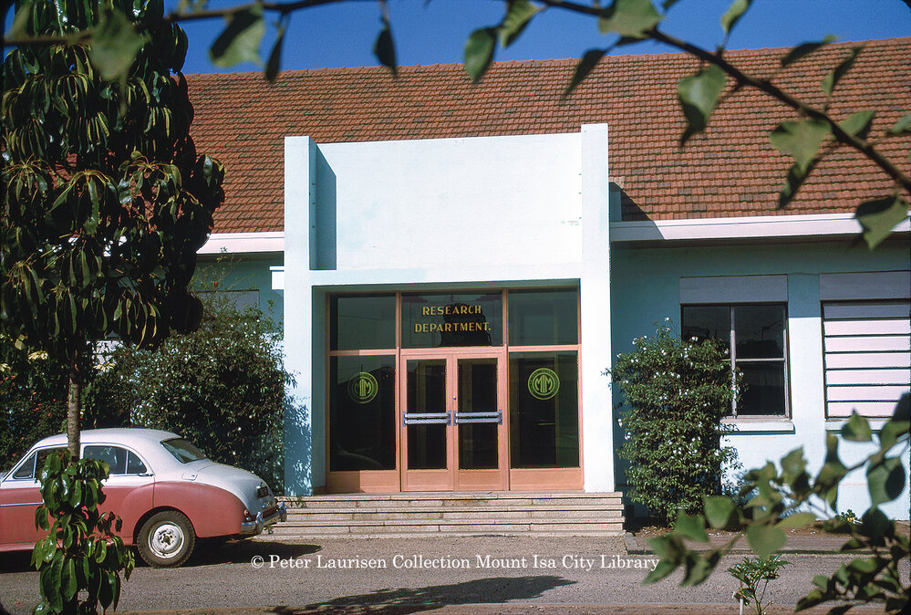 Mount Isa Mines research department entrance, June 1963