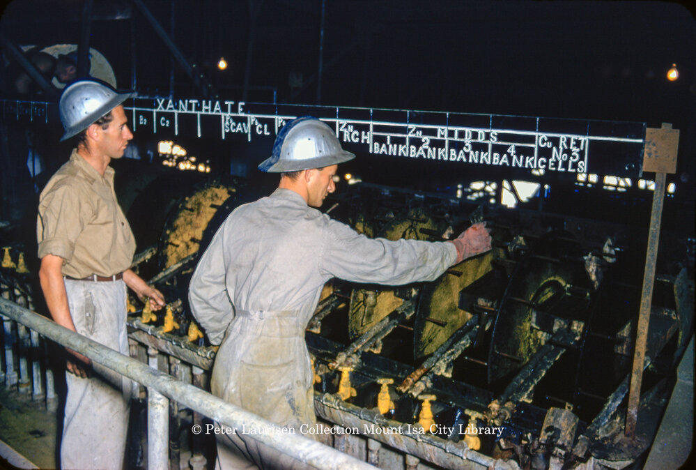 Reagant control at Mill, Mount Isa Mines, July 1956