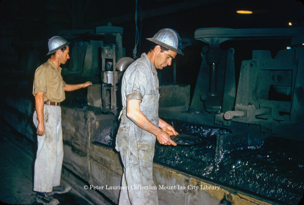 Sampling lead flotation at Mill, Mount Isa Mines, July 1956