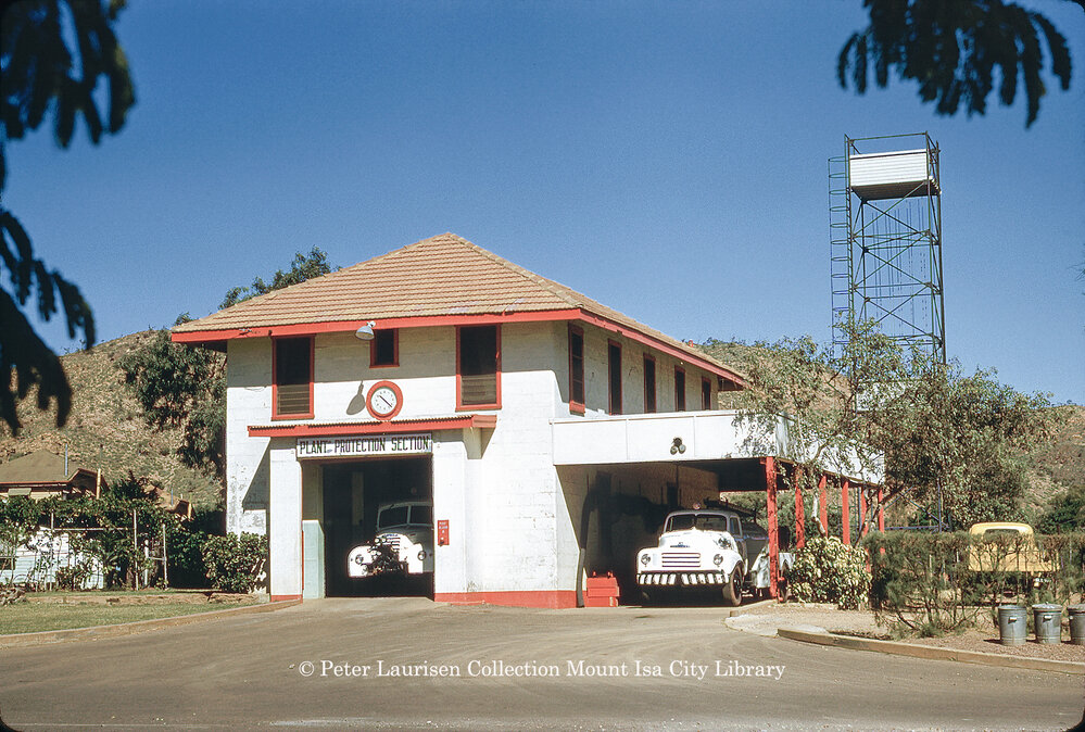 Mount Isa Mines Fire Station, Mineside, April 1962