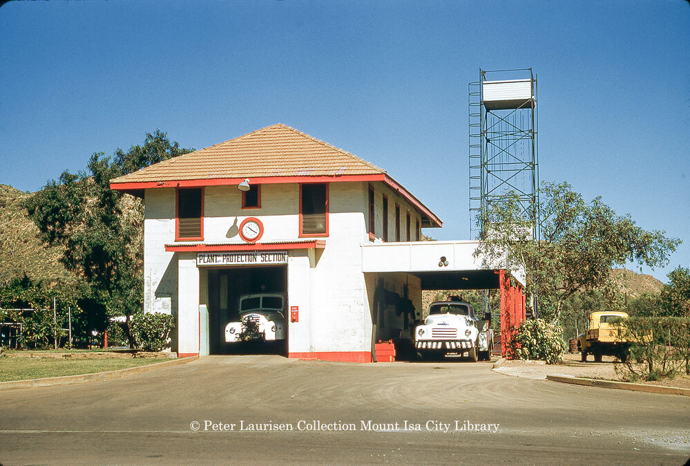Mount Isa Mines Fire Station, Mineside, April 1962