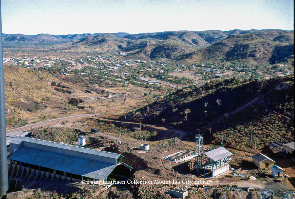 Mineside and Copper Smelter Patio, August 1951