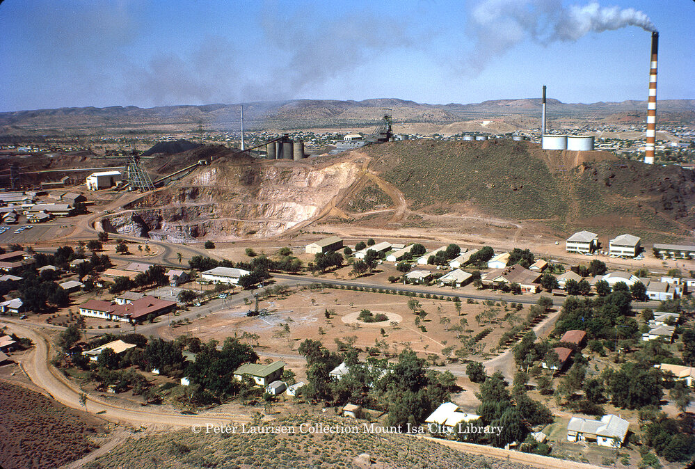 Mitke Park with Black Rock Open Cut, Mineside, October 1962