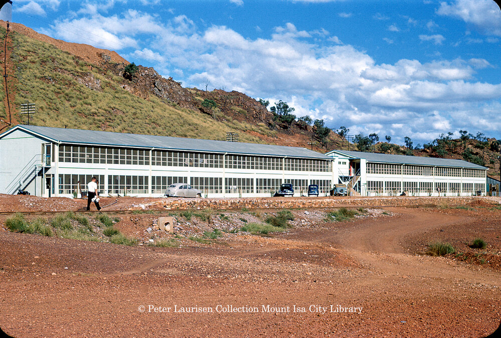 Mount Isa Mines new No 4 Barrack, Mineside, c.1956