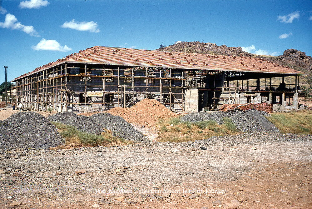 Mount Isa Mines general office under construction, July 1956
