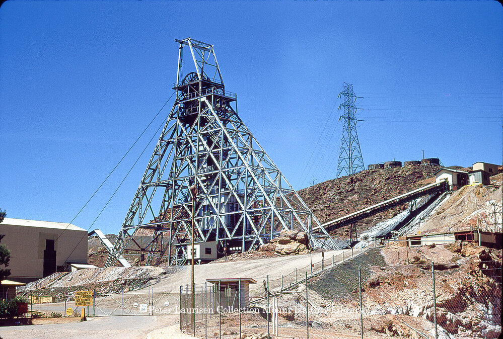 No 2 Ore Shaft Headframe, Mount Isa Mines, March 1962