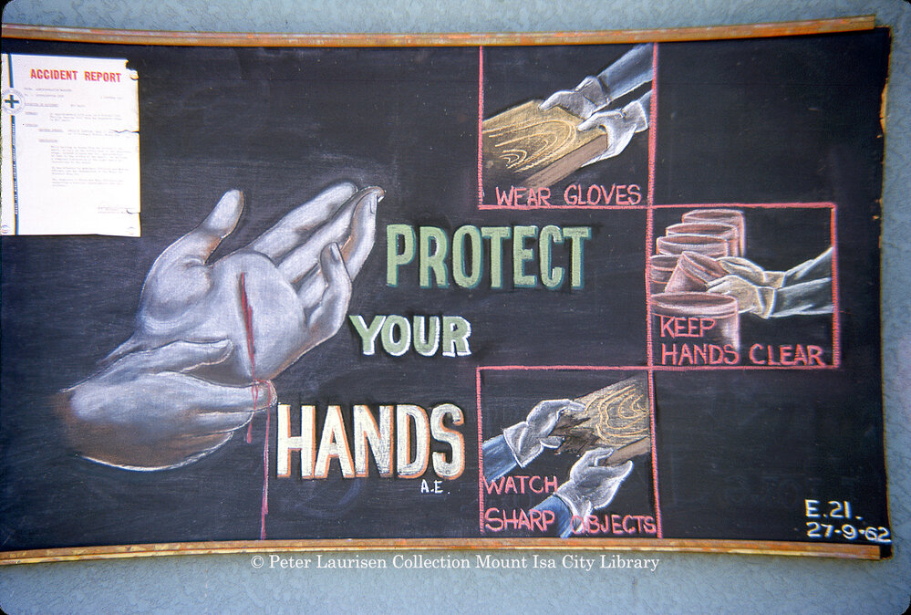 Mount Isa Mines safety cartoon, August 1962