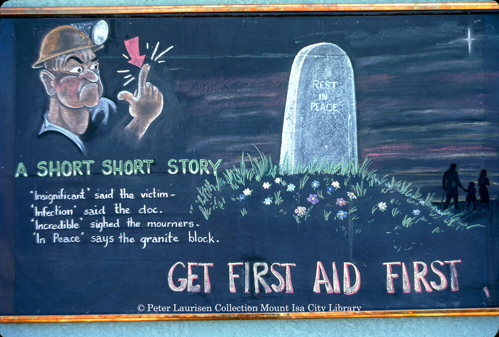 Mount Isa Mines safety cartoon, August 1962