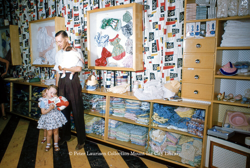 Clothing shop Playtime, Mount Isa City, c.1956