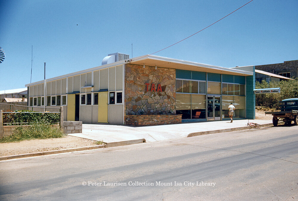 Trans Australian Airlines office, Mount Isa City, c.1959