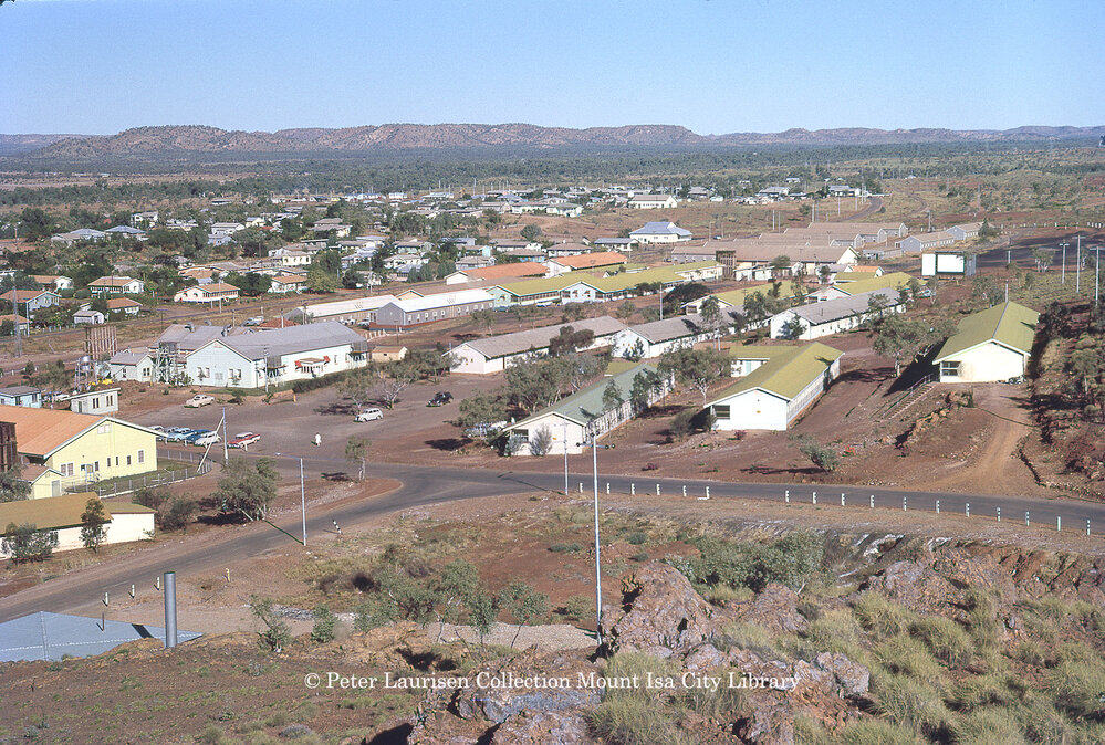BSD dining hall, barracks and picture theatre, Townside, June 1962