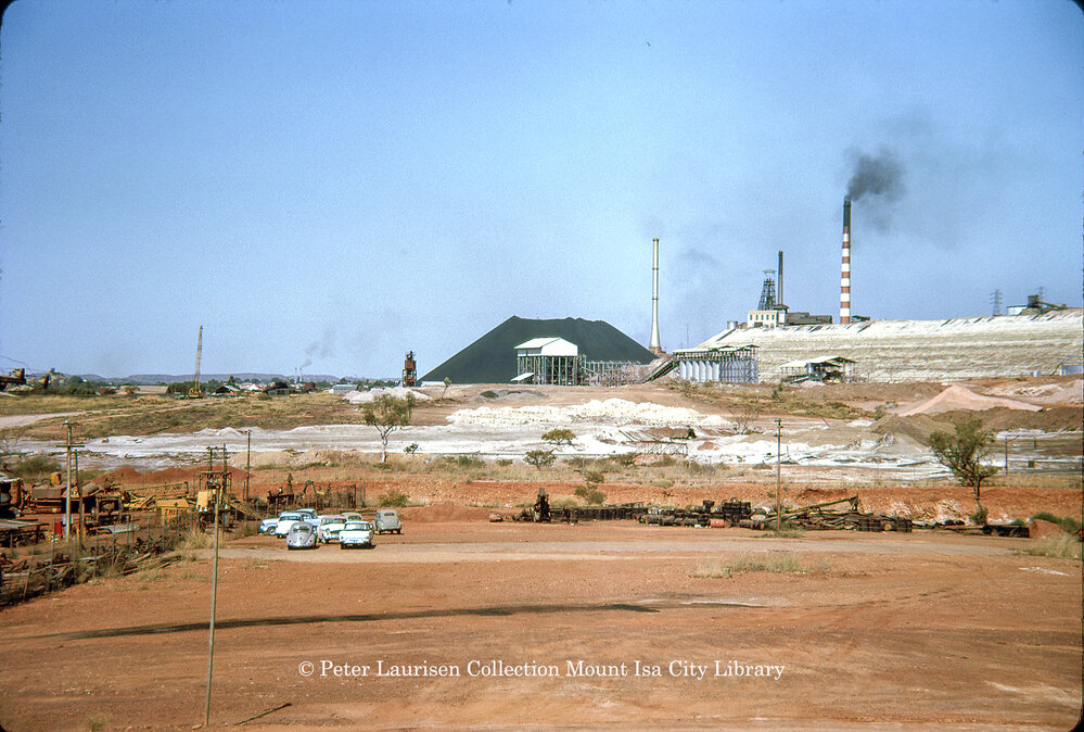 No 3 concentrator and track hopper, June 1963