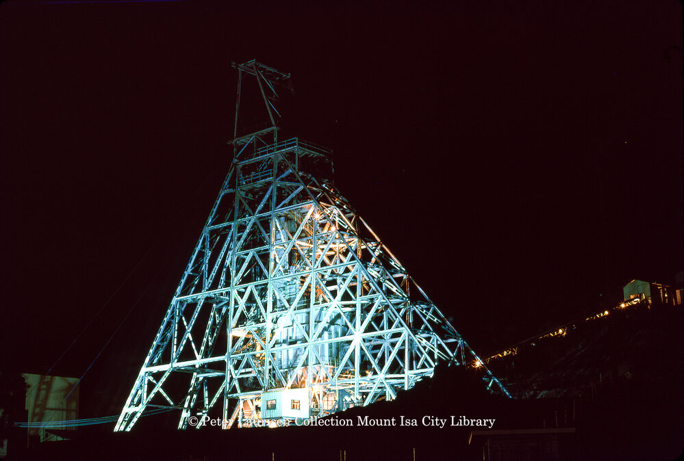 No 2 ore shaft, Mount Isa Mines, June 1962