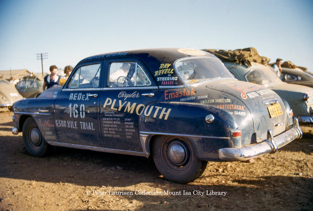 Chrysler Plymouth at Round Australia Trial in Mount Isa Redex, September 1953