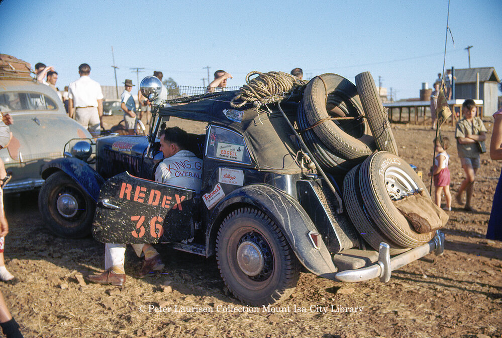 MG at Round Australia Trial in Mount Isa Redex, September 1953