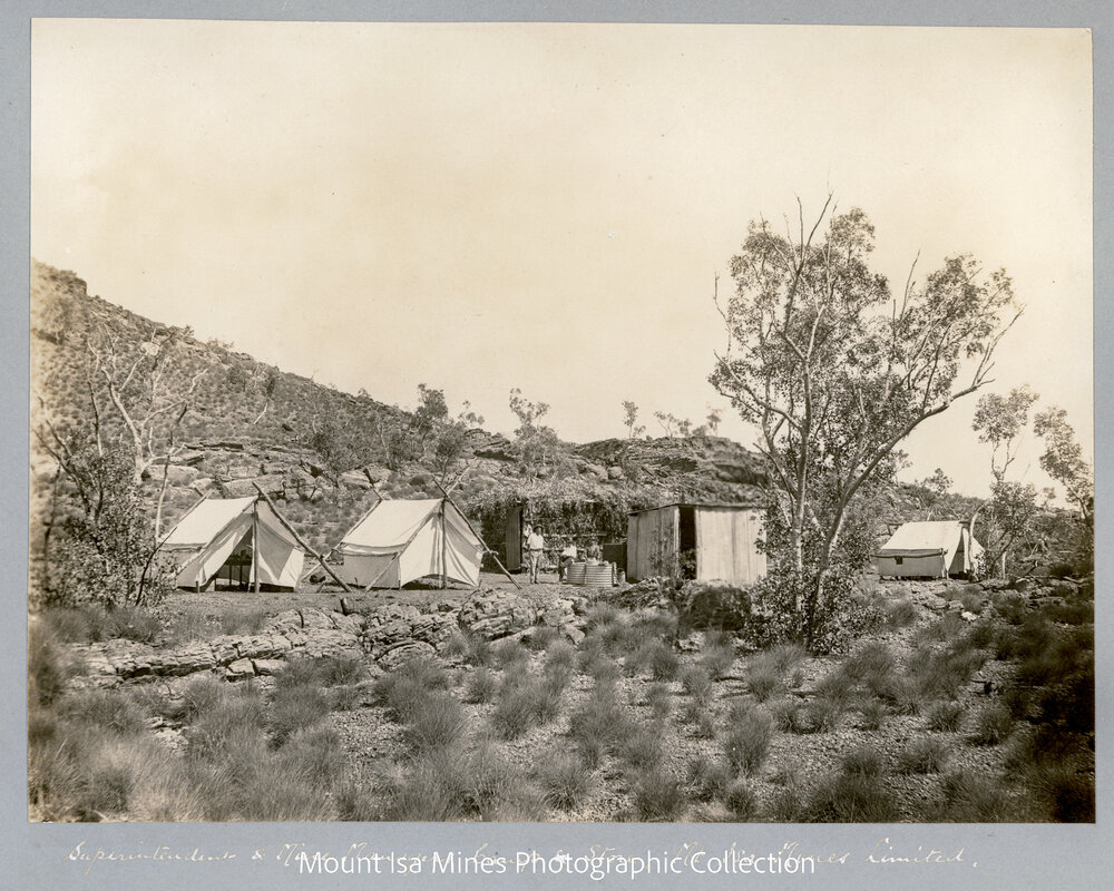 Superintendent and managers camp and store