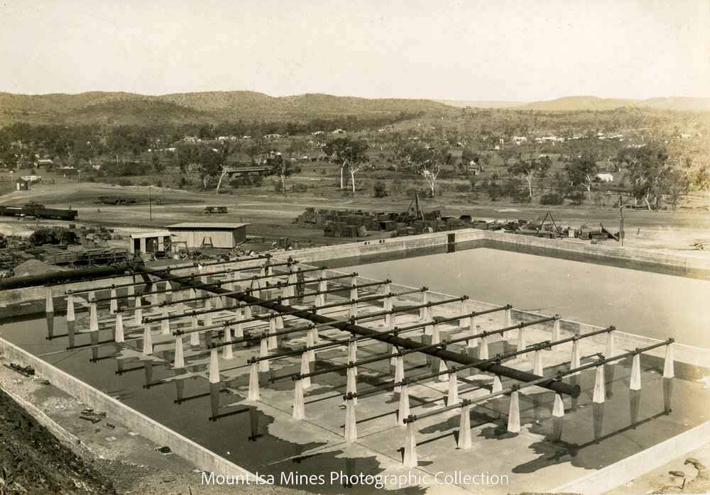 Mines Power Station spray pond, Mount Isa Mines, October 1930