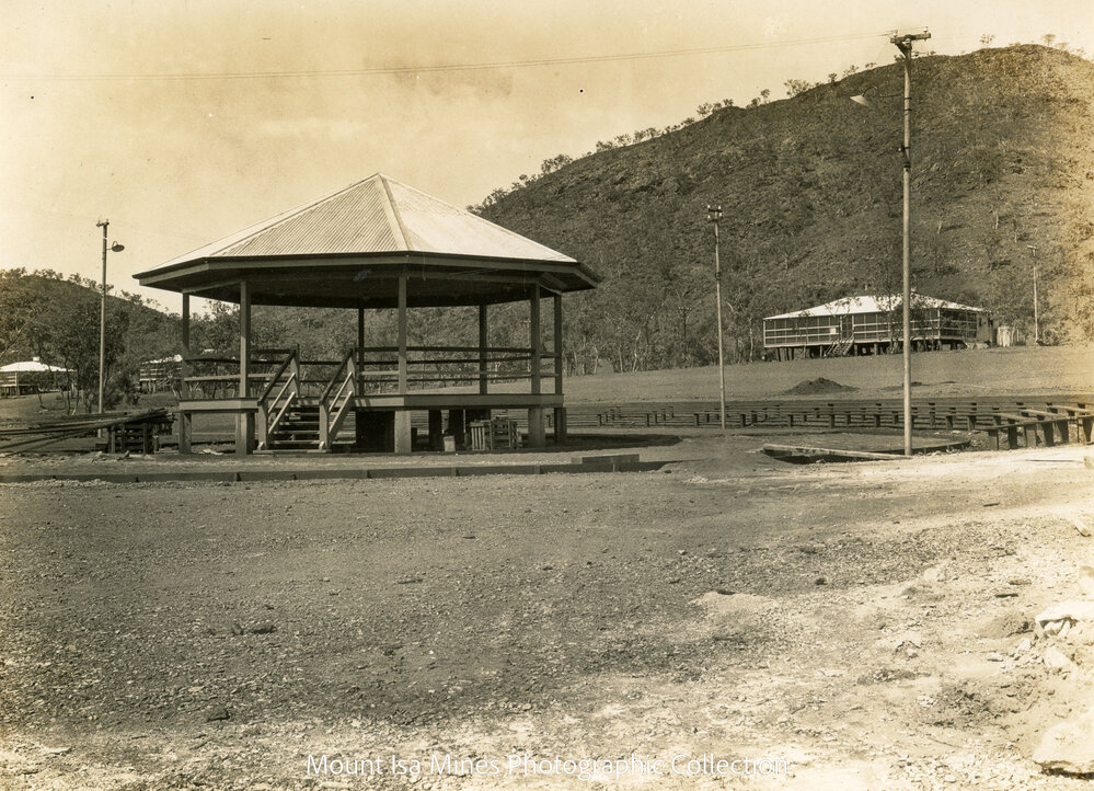 Bandstand Mitke Park, Mineside, December 1930