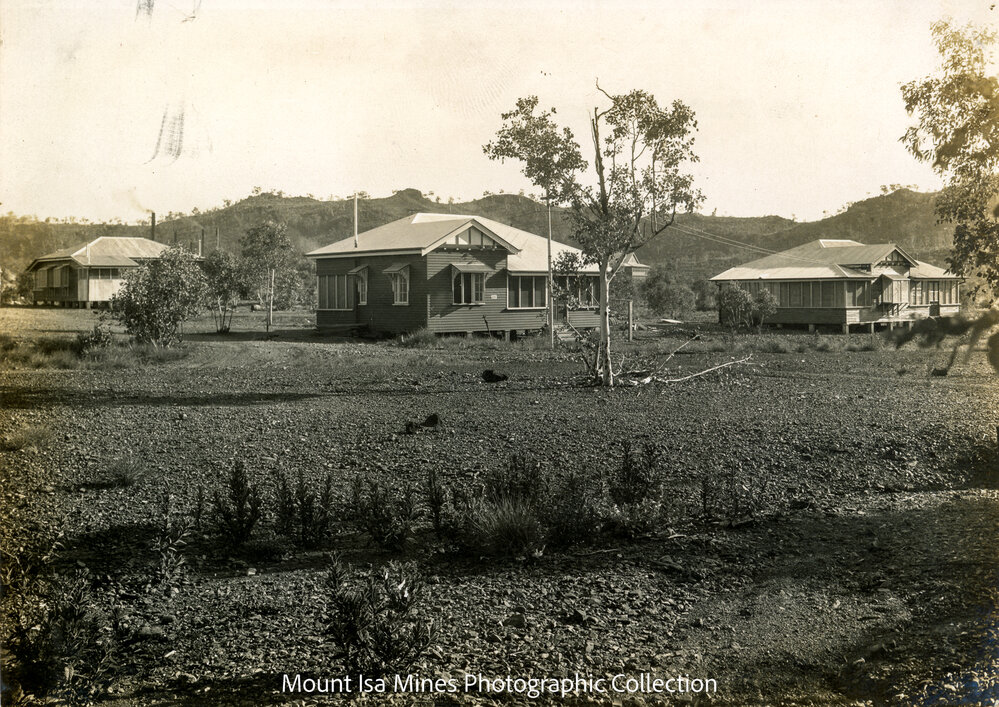 New staff cottages, Mineside, December 1930