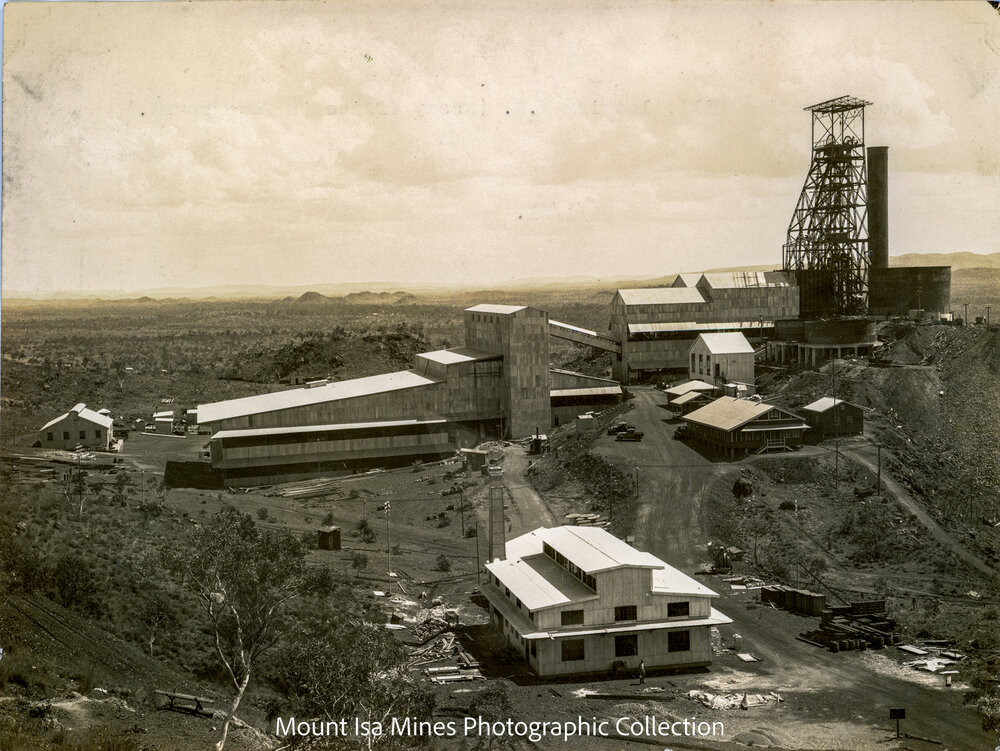 Concentrator, Urquhart Shaft, and Assay Office, Mount Isa Mines, January 1931