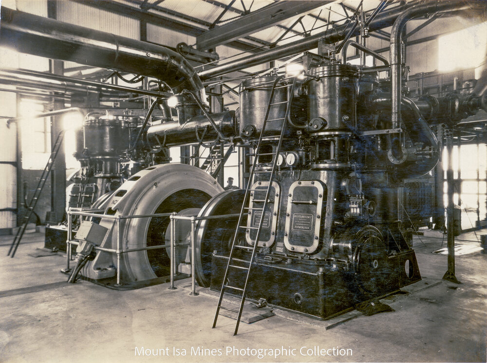Air compressors, Mount Isa Mines, January 1931