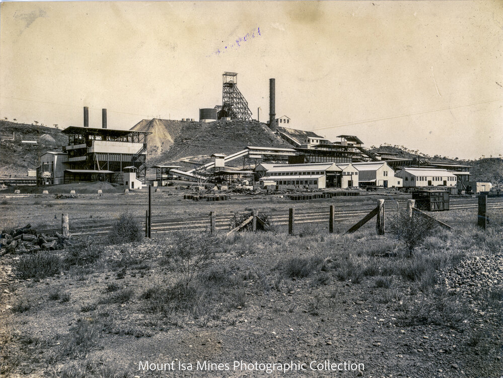 Mines Power Station and Urquhart Shaft, Mount Isa Mines, January 1931