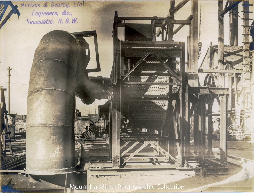 Sintering machine, Mount Isa Mines