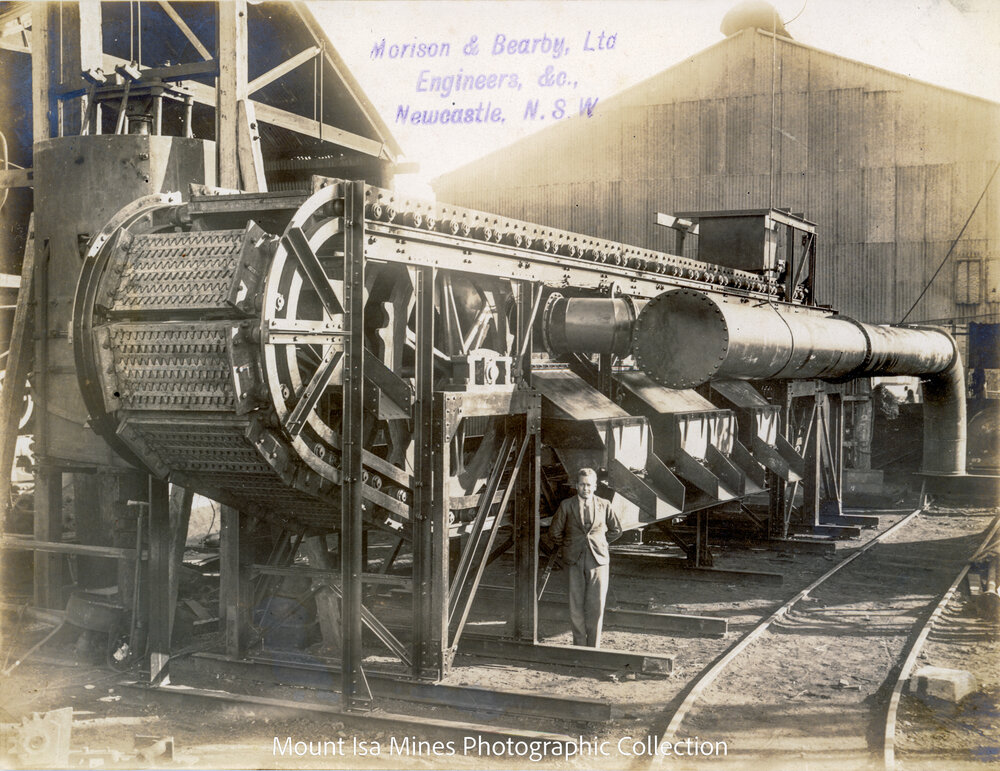 Sintering machine in Morison and Bearby Yard Newcastle, c.1930
