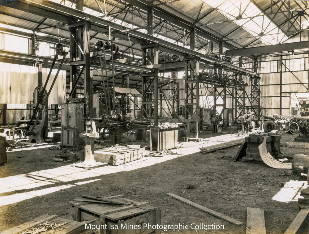 Interior view of Machine Shop, September 1930